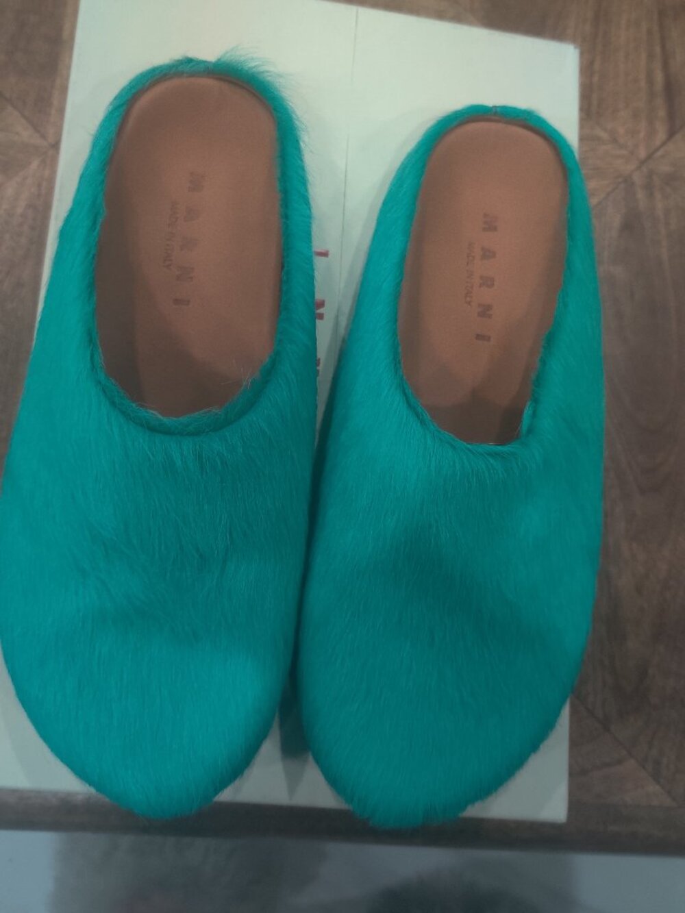 MARNI Fussbett Sabot Calf Hair Mule Shoes US 10 M 12 W UK9 EU42 UNISEX $1283.00